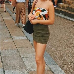TOPSHOP CINCHED TUBE TOP
